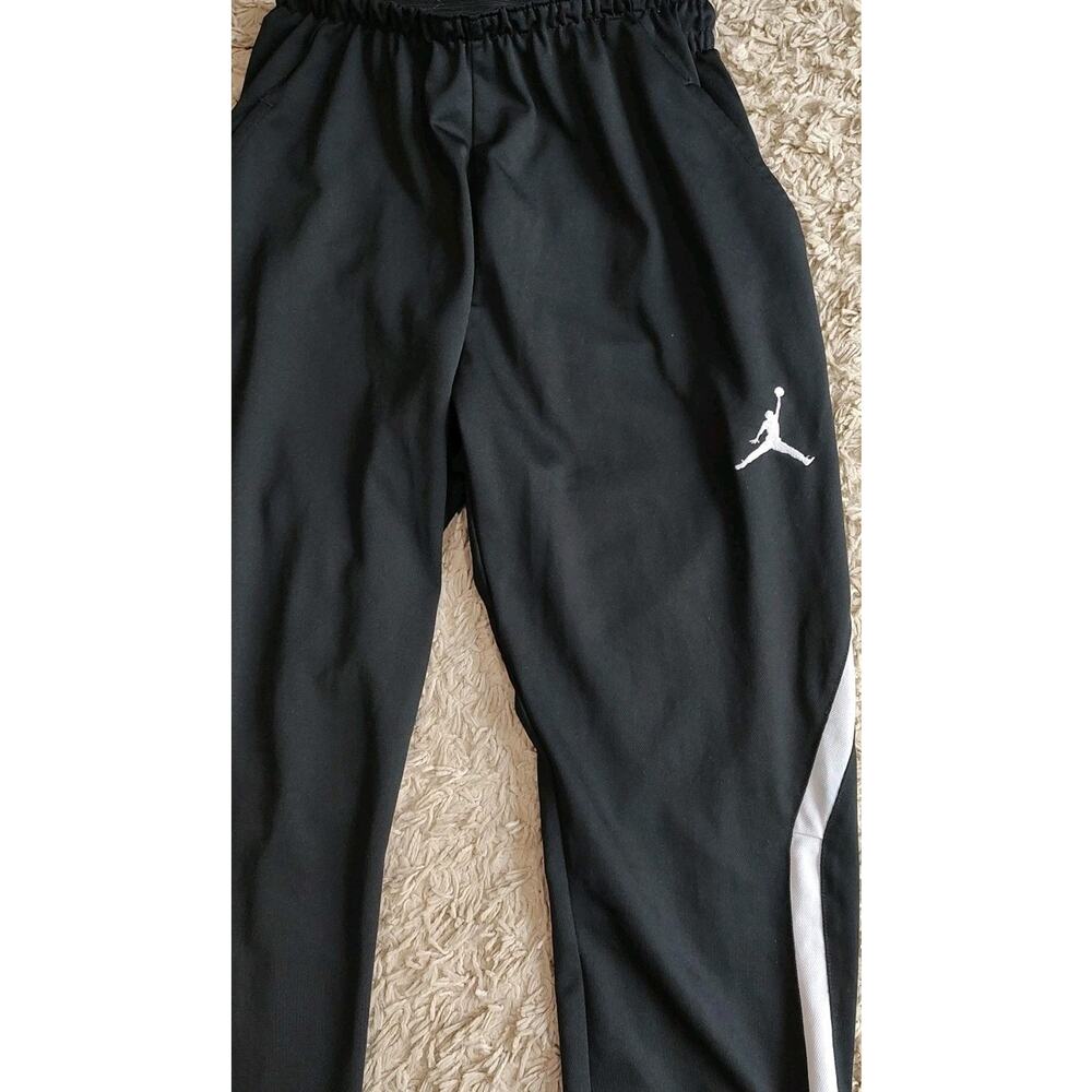 Mens Nike Air Jordan Pants Black Alpha Dry Flex Dri-Fit Track 23 Training- Small - Picture 2 of 7